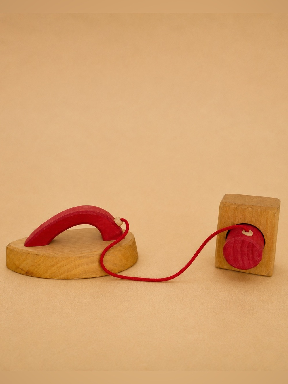 Retired Grimm’s Wooden Iron & Plug Pretend Play Toy